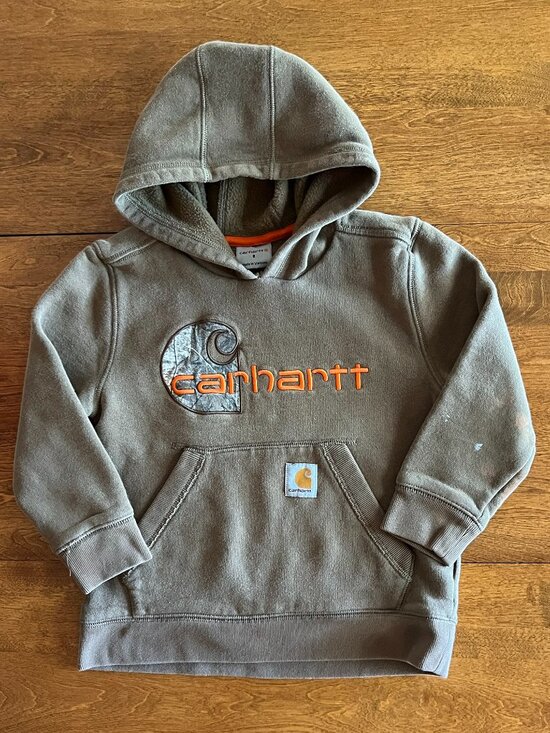 Carhartt Other - Carhartt olive-brown camo logo hoodie 6